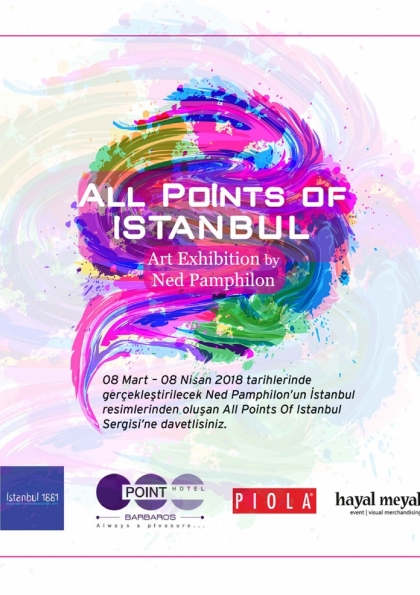 ''All Points Of İstanbul''  Resim Sergisi Etkinlik Afişi