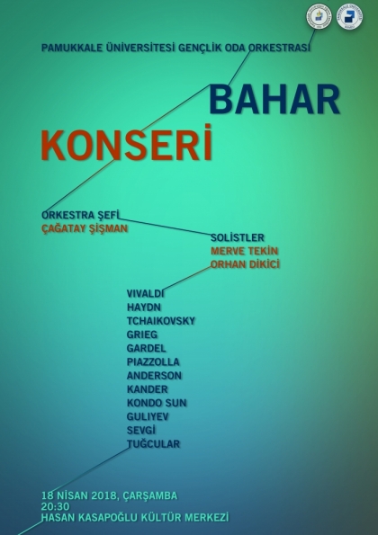 Paü Gençlik Oda Orkestrası Bahar Konseri Etkinlik Afişi