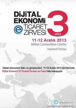 Dijital Ekonomi E-Ticaret Zirvesi 2013 (ertelendi) Etkinlik Afişi