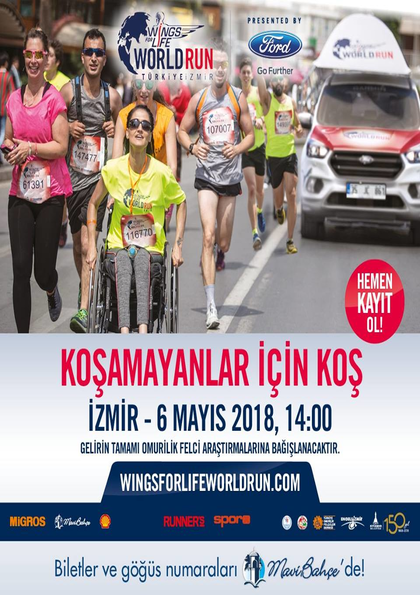 Wings For Life Koşusu Biletleri MaviBahçe'de! Etkinlik Afişi