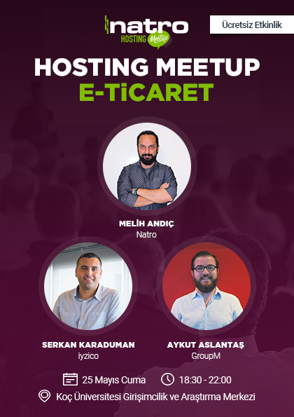 Hosting Meetup | E-ticaret Etkinlik Afişi