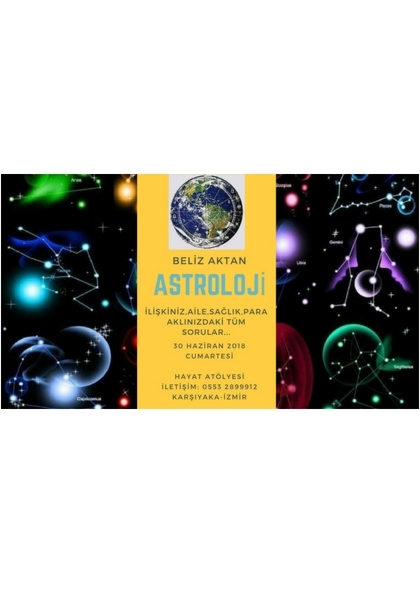 Beliz Aktan ile Astroloji Etkinlik Afişi