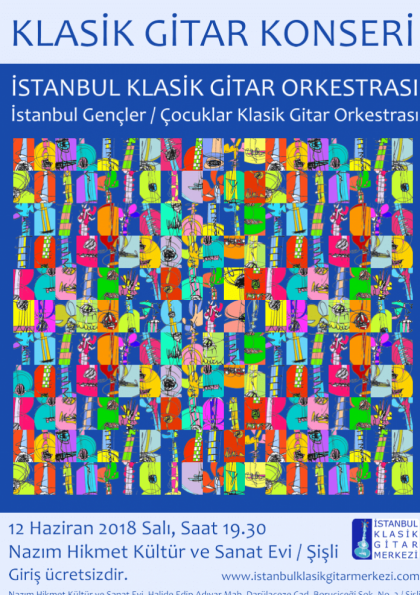 İstanbul Klasik Gitar Orkestrası Konseri Etkinlik Afişi