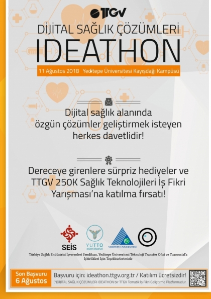 IDEATHON - Dijital Sağlık Çözümleri Etkinlik Afişi