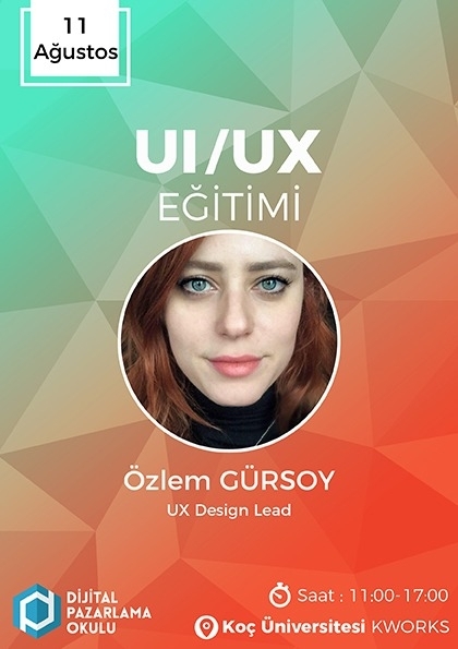 Kullanıcı Deneyimi Tasarımı (UI / UX) Eğitimi Etkinlik Afişi