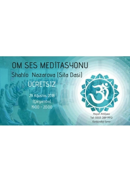 OM SES Meditasyonu Etkinlik Afişi