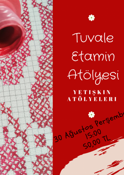 Çatıatölyem Tuvale Etamin Atölyesi Etkinlik Afişi