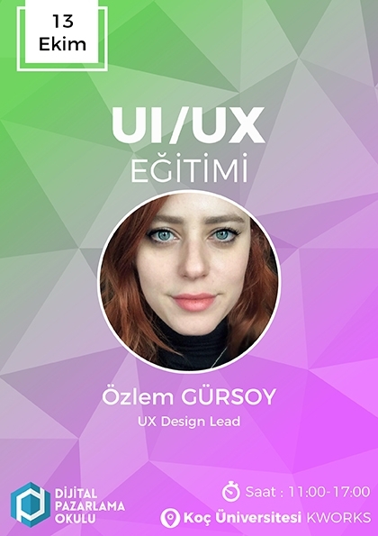 Kullanıcı Deneyimi Tasarımı (UI / UX) Eğitimi Etkinlik Afişi