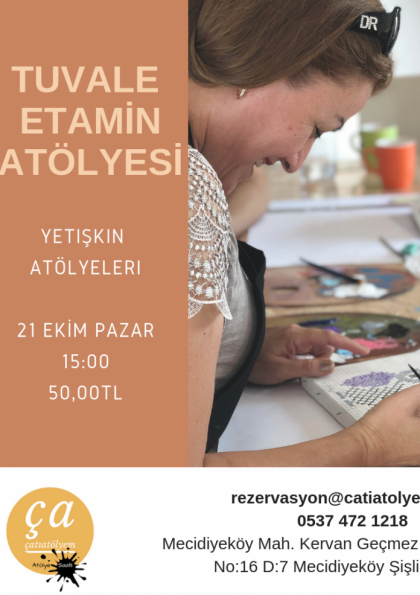 Çatıatölyem Tuvale Etamin Atölyesi Etkinlik Afişi