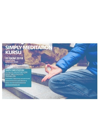 Simply Meditation KURSU Etkinlik Afişi