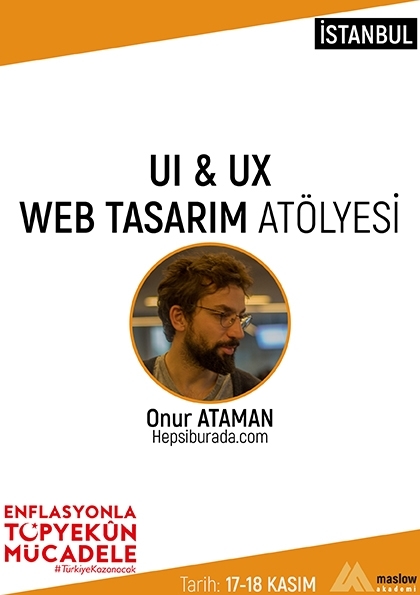 UI & UX Web Tasarım Atölyesi [İstanbul] Etkinlik Afişi