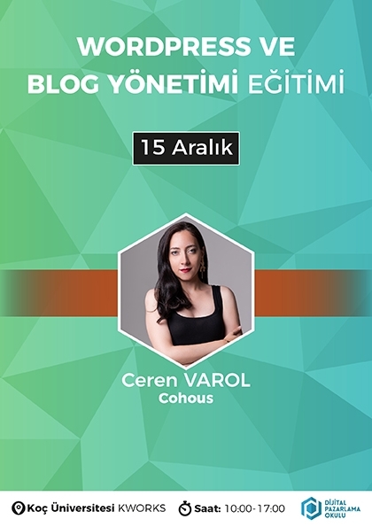 WordPress ve Blog Yönetimi Eğitimi Etkinlik Afişi