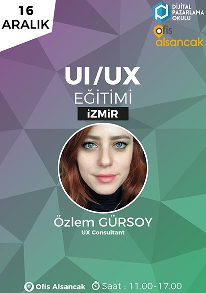 Kullanıcı Deneyimi Tasarımı (UI / UX) Eğitimi [İzmir] Etkinlik Afişi