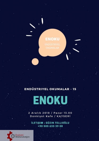 Endüstriyel Okumalar (ENOKU) 15 - KAYSERİ Etkinlik Afişi