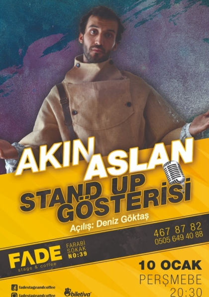 Akın Aslan - Stand Up Etkinlik Afişi