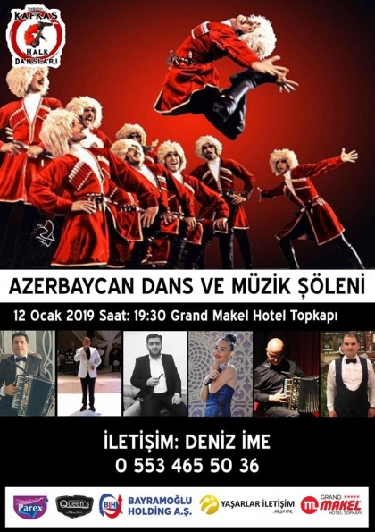 Azerbaycan Müzik Dans Şöleni Etkinlik Afişi