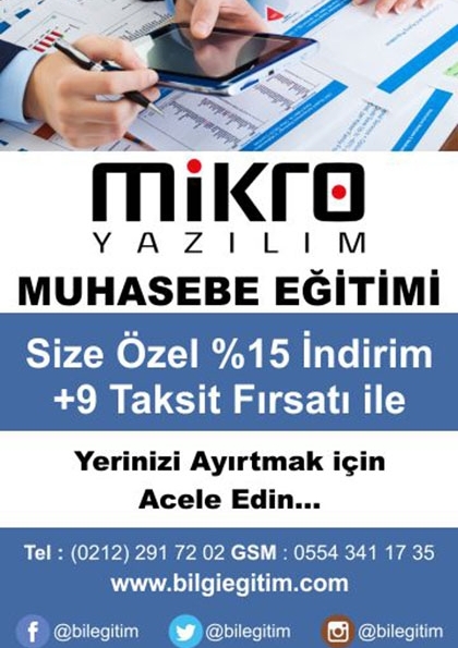 Mikro Muhasebe Kursu Etkinlik Afişi