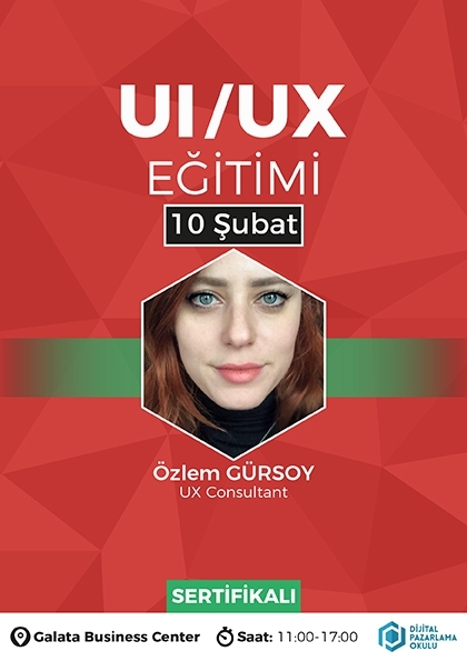 Kullanıcı Deneyimi Tasarımı (UI / UX) Eğitimi Etkinlik Afişi