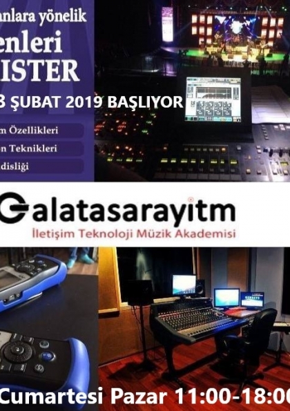 Milli Eğitim Bakanlığı Onaylı Ses Düzenleri Tonmaister Eğitimi Şubat 2019'da Etkinlik Afişi