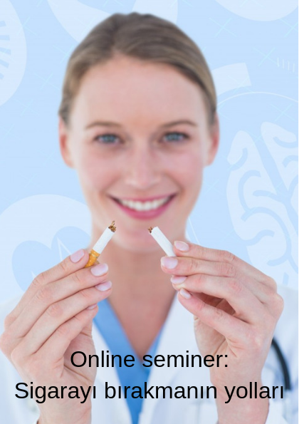 Online seminer, sigara bırakmanın yolları Etkinlik Afişi