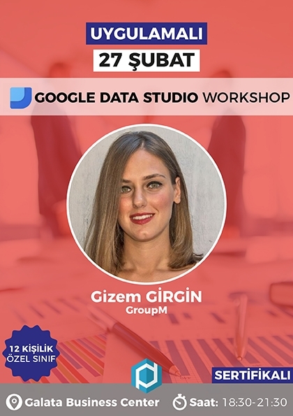 Google Data Studio Workshop Etkinlik Afişi