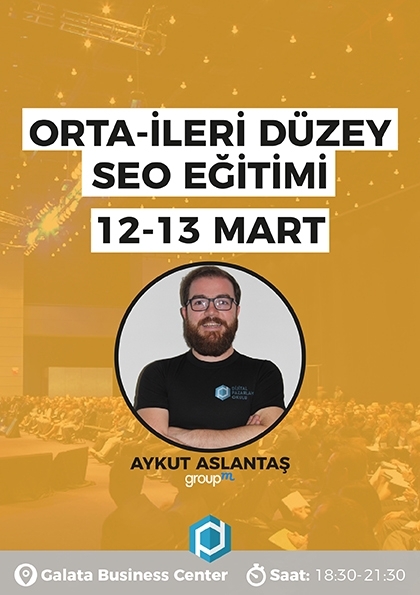 İleri Düzey SEO Eğitimi Etkinlik Afişi