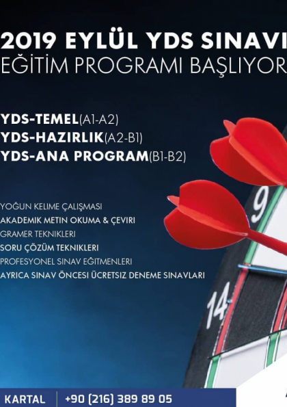 YDS - YÖKDİL SINAV EĞİTİMİ - ANA PROGRAM Etkinlik Afişi