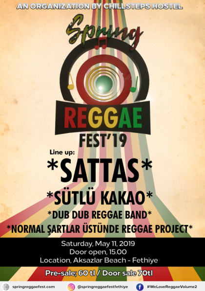 SPRING REGGAE FEST'19 FETHİYE Etkinlik Afişi