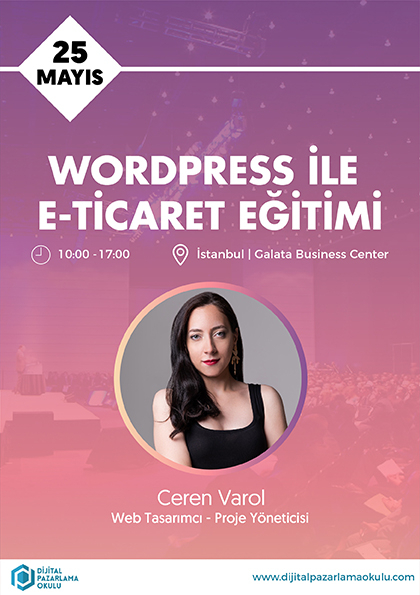 WordPress ve E-Ticaret Eğitimi Etkinlik Afişi