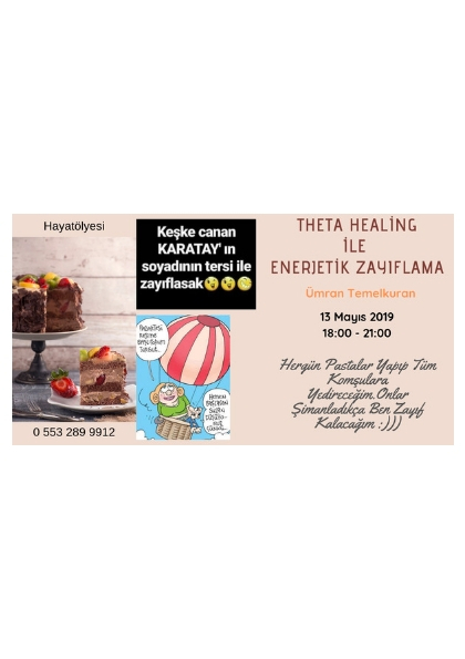 THETA HEALİNG  ile ENERJETİK ZAYIFLAMA Etkinlik Afişi