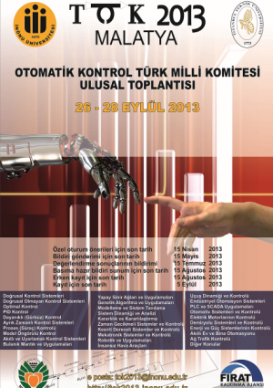 15. Otomatik Kontrol Ulusal Konferansı (TOK 2013) Etkinlik Afişi