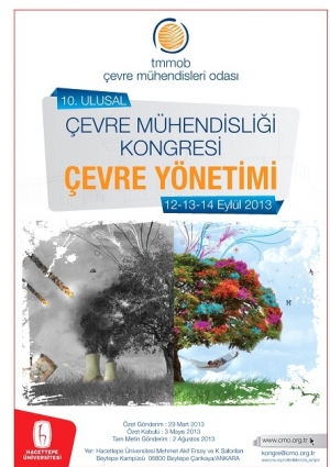 10. Ulusal Çevre Mühendisliği  Kongresi Etkinlik Afişi