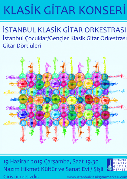 İstanbul Klasik Gitar Orkestrası Konseri Etkinlik Afişi