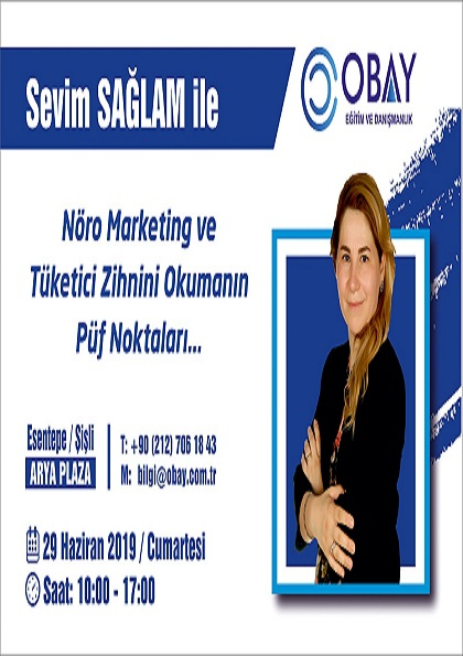 Nöro Marketing ve Tüketici Zihnini Okumanın Püf Noktaları... Etkinlik Afişi