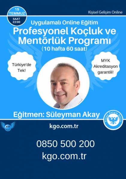 Profesyonel Koçluk ve Mentörlük Programı Etkinlik Afişi