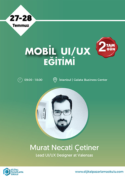 Mobil UI/UX Eğitimi Etkinlik Afişi