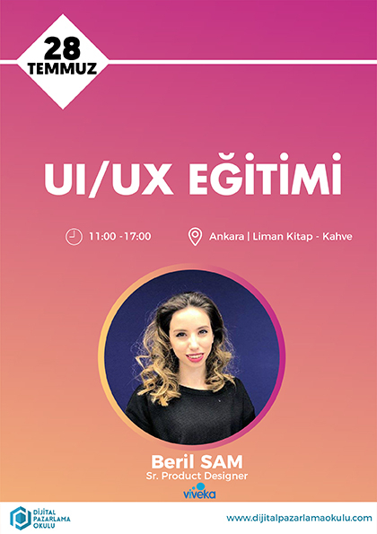 UI/UX Eğitimi [Ankara] Etkinlik Afişi