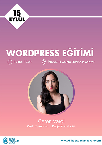 WordPress Eğitimi Etkinlik Afişi