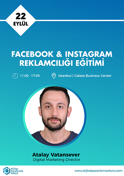 Facebook-Instagram Reklamcılığı Eğitimi Etkinlik Afişi