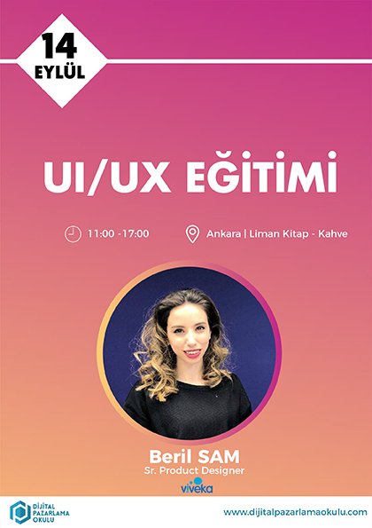 UI / UX Eğitimi [Ankara] Etkinlik Afişi