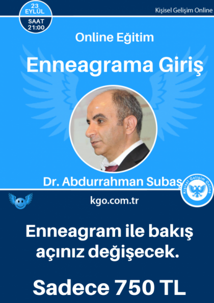 Enneagrama giriş eğitimi (online) Etkinlik Afişi