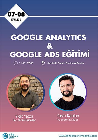 Google AdWords ve Analytics Eğitimi Etkinlik Afişi