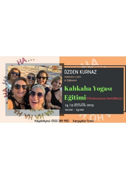 KAHKAHA YOGASI LİDERLİĞİ ULUSLARARASI SERTİFİKASYON PROGRAMI Etkinlik Afişi