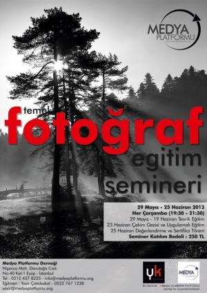 Temel Fotoğraf Eğitim Kursu Etkinlik Afişi