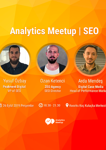 Analytics Meetup | SEO Etkinlik Afişi