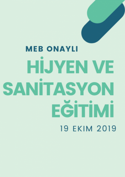 MEB Onaylı Hijyen ve Sanitasyon Eğitimi Etkinlik Afişi