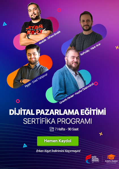 Dijital Pazarlama Eğitimi Sertifika Programı Etkinlik Afişi