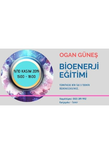 Ogan Güneş ile Bioenerji Eğitimi Etkinlik Afişi