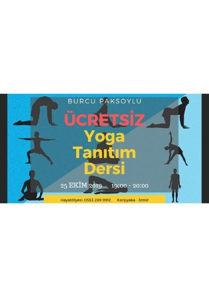 Ücretsiz Yoga Tanıtım Dersi Etkinlik Afişi