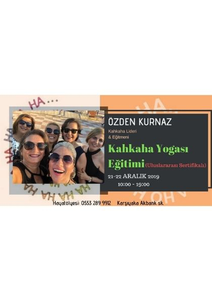 KAHKAHA YOGASI LİDERLİĞİ ULUSLARARASI SERTİFİKASYON PROGRAMI Etkinlik Afişi